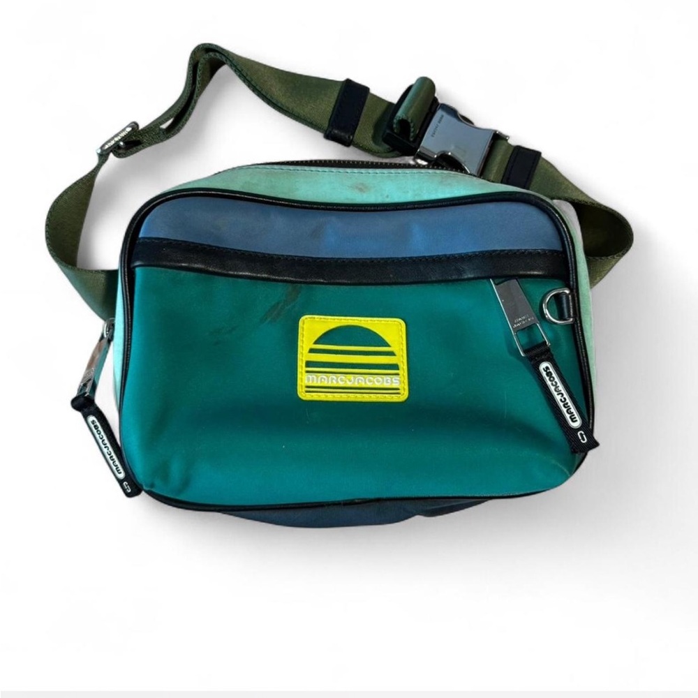 Marc Jacobs Green and Blue Fanny pack